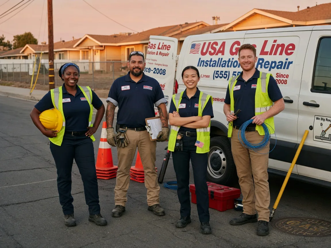 Gas Line Installation company in Flournoy, CA